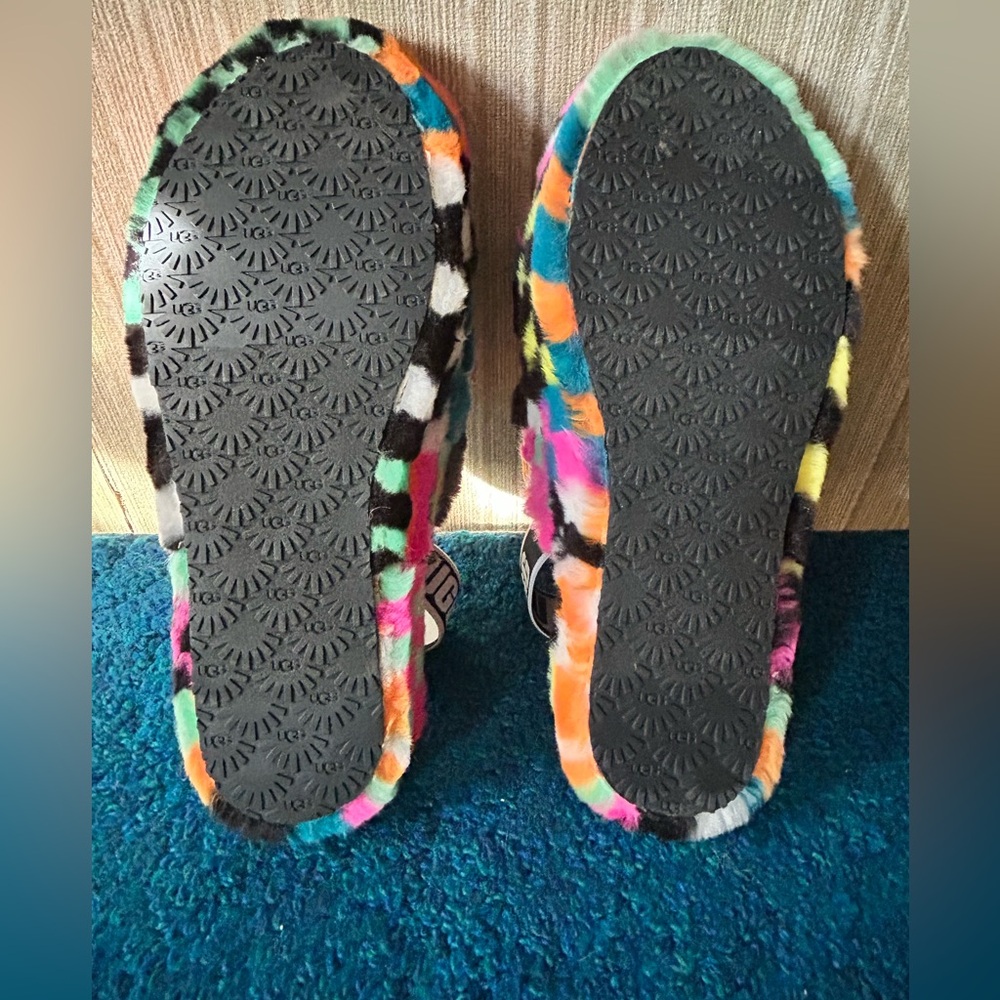 Ugg Fluff Yeah Checkered Multicolored Slipper/Sho… - image 8